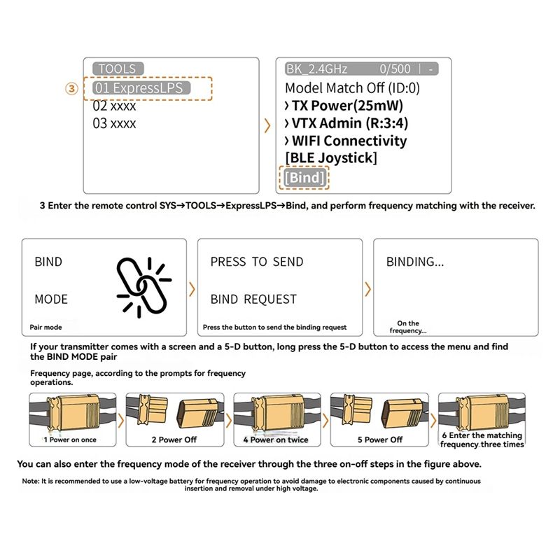 Drone Racing Receiver - Receptor ELRS de Banda Dupla 900/2400Mhz