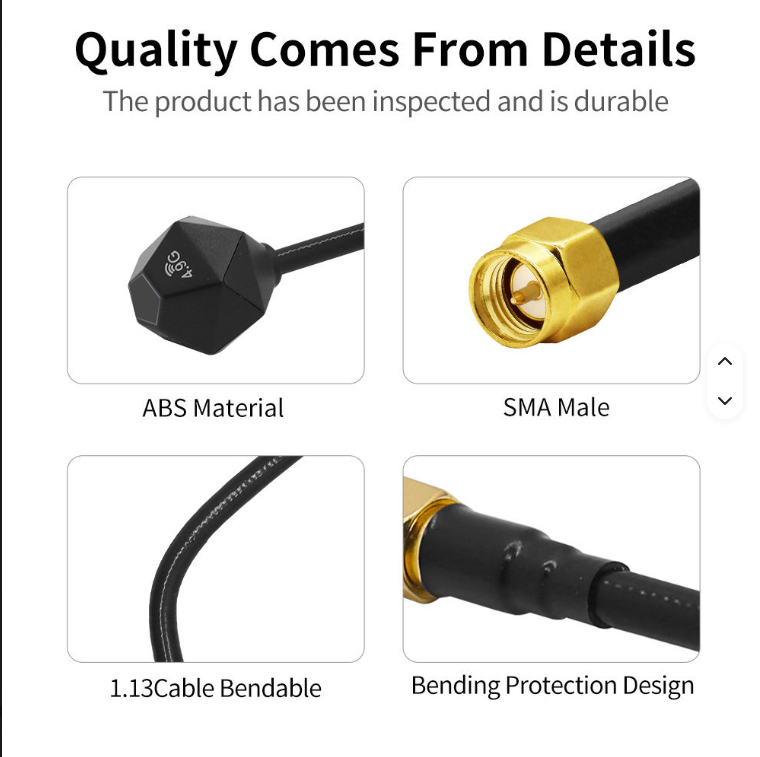 Antena de 5.8GHz 3.5dBi LHCP R - Drone Racing Antenna avaliação e preço